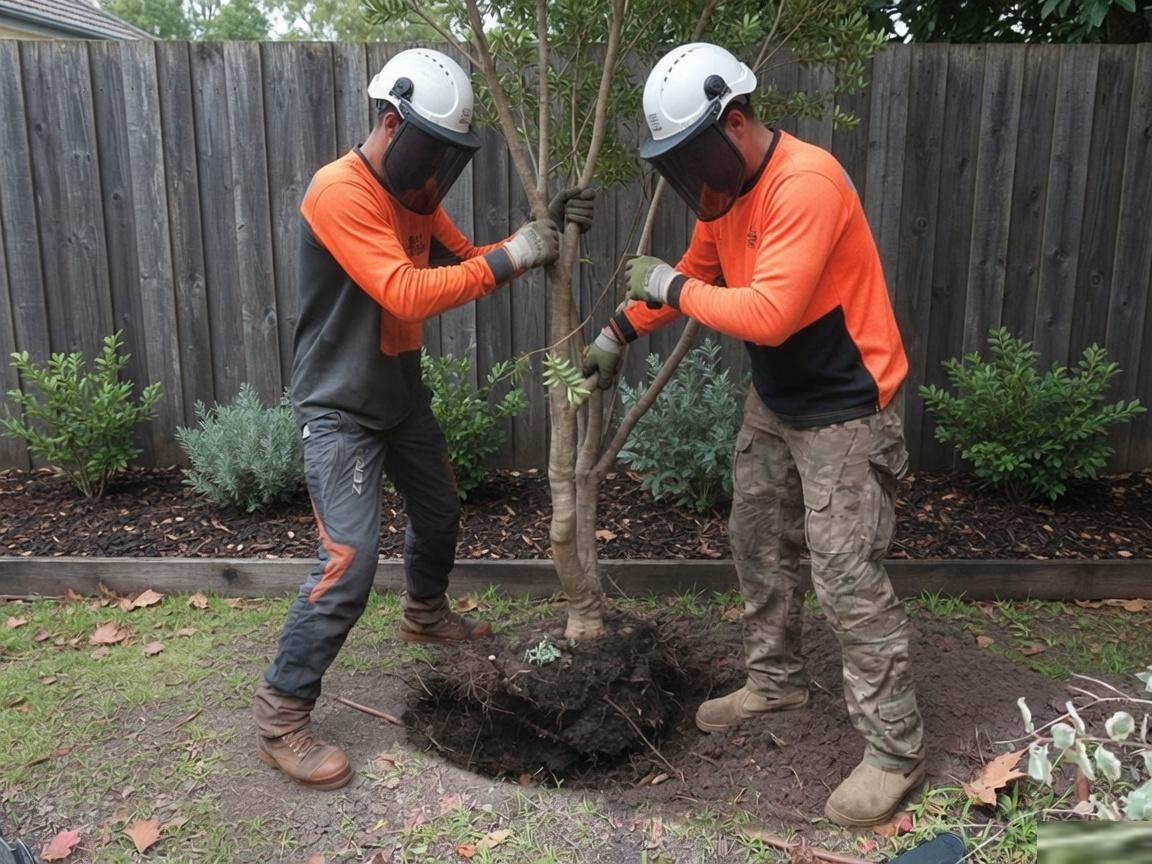 Planting a tree on a residential site